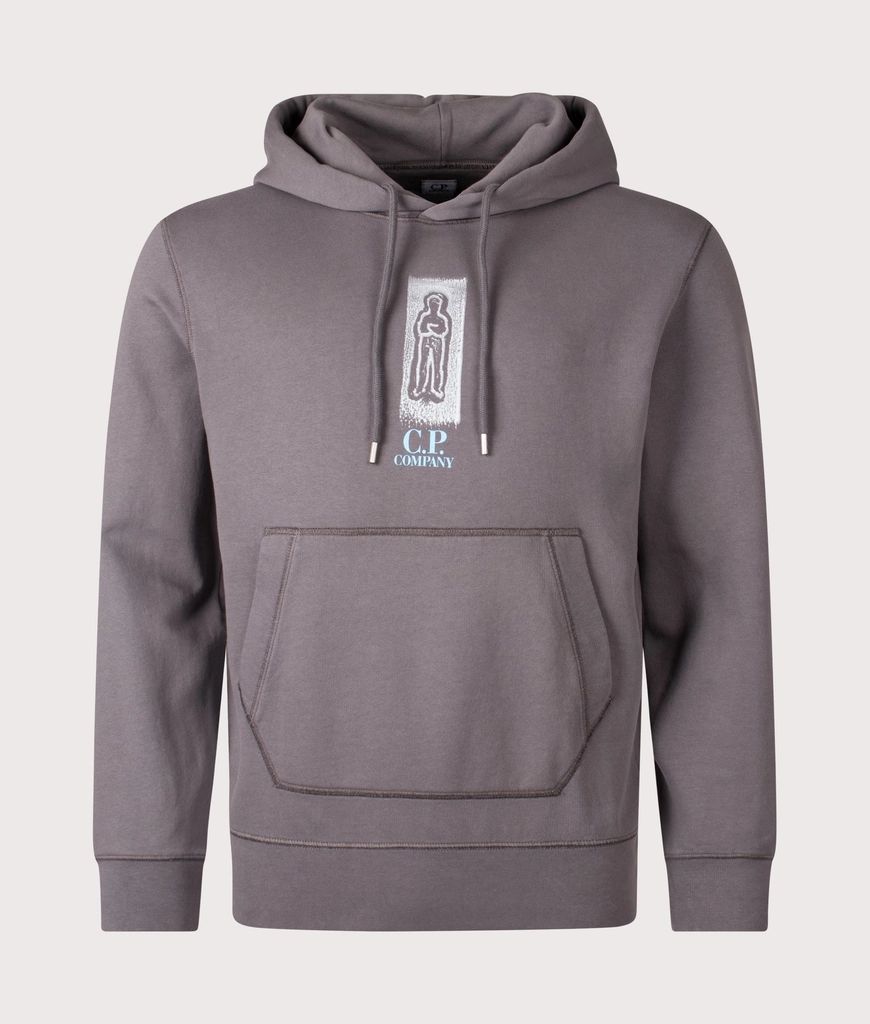 CP Company Mens Chest Graphic Hoodie